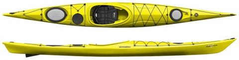 Perception Kayak Essence 17 Sea Kayak Yellow from Northeast Kayaks