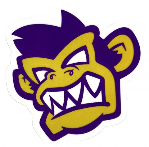 Kayak Monkey Sticker Purple - Face from Northeast Kayaks