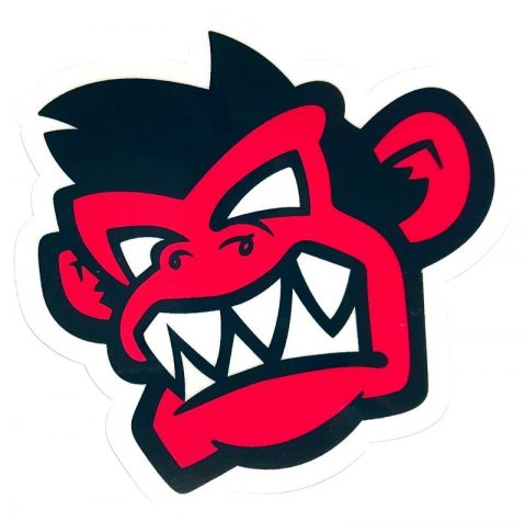 Kayak Monkey Sticker Red - Face from Northeast Kayaks